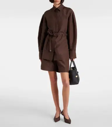 Max Mara Quebec linen and silk shorts | Thumbnail 3 Max Mara Quebec linen and silk shorts | Thumbnail 3