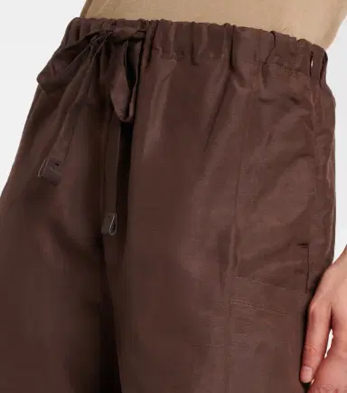 Max Mara Quebec linen and silk shorts | Thumbnail 4 Max Mara Quebec linen and silk shorts | Thumbnail 4