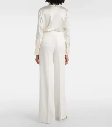 Max Mara Abetone high-rise cady wide-leg pants | Thumbnail 3 Max Mara Abetone high-rise cady wide-leg pants | Thumbnail 3