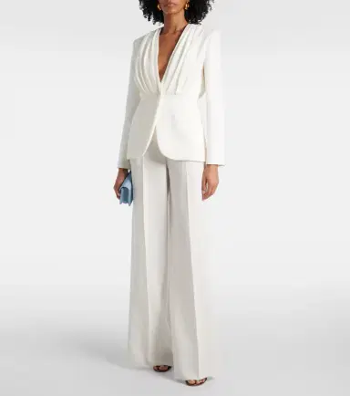 Max Mara Abetone high-rise cady wide-leg pants | Thumbnail 4 Max Mara Abetone high-rise cady wide-leg pants | Thumbnail 4