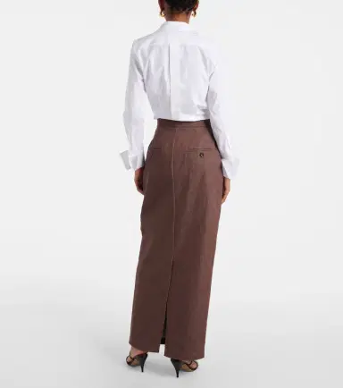 Max Mara Pianosa cotton maxi skirt | Thumbnail 2 Max Mara Pianosa cotton maxi skirt | Thumbnail 2