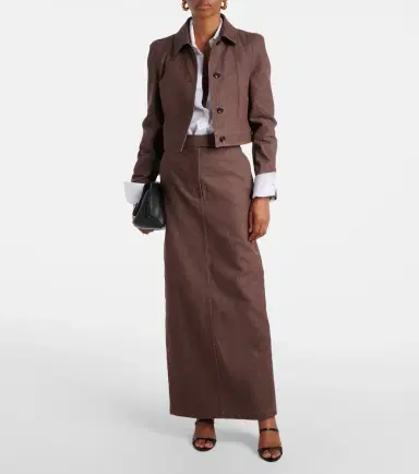 Max Mara Pianosa cotton maxi skirt | Thumbnail 4 Max Mara Pianosa cotton maxi skirt | Thumbnail 4