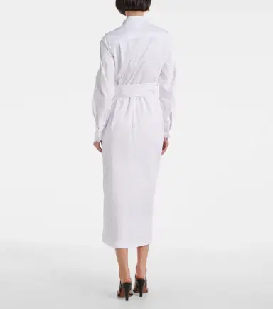 Max Mara Cotton-blend twill wrap dress | Thumbnail 6 Max Mara Cotton-blend twill wrap dress | Thumbnail 6