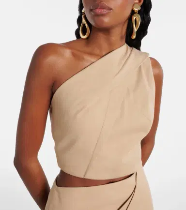 Max Mara Cutout cotton-blend twill maxi dress | Thumbnail 2 Max Mara Cutout cotton-blend twill maxi dress | Thumbnail 2