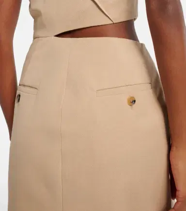 Max Mara Cutout cotton-blend twill maxi dress | Thumbnail 6 Max Mara Cutout cotton-blend twill maxi dress | Thumbnail 6