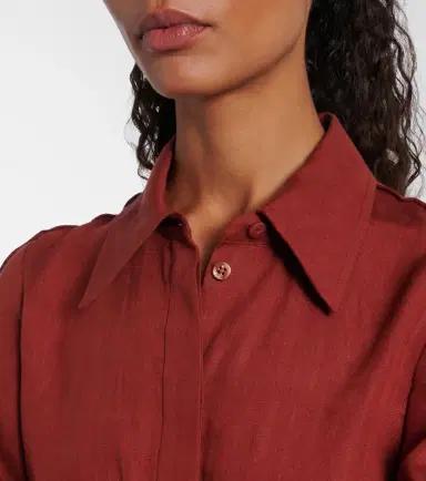 Gabriela Hearst Maude belted linen shirt dress | Thumbnail 2 Gabriela Hearst Maude belted linen shirt dress | Thumbnail 2