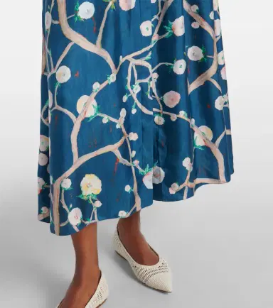 Gabriela Hearst Maude floral silk shirt dress | Thumbnail 3 Gabriela Hearst Maude floral silk shirt dress | Thumbnail 3