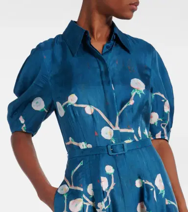 Gabriela Hearst Maude floral silk shirt dress | Thumbnail 4 Gabriela Hearst Maude floral silk shirt dress | Thumbnail 4