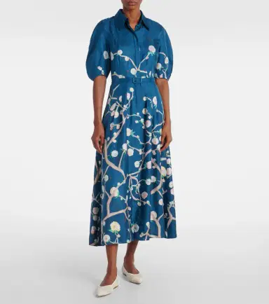 Gabriela Hearst Maude floral silk shirt dress | Thumbnail 5 Gabriela Hearst Maude floral silk shirt dress | Thumbnail 5