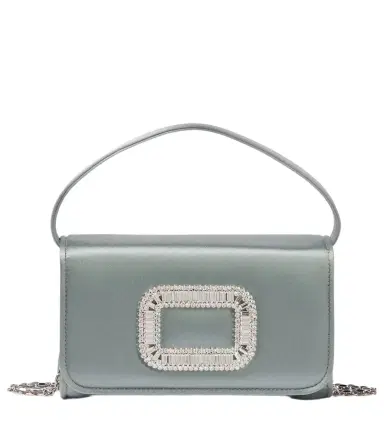 Roger Vivier Pilgrim Micro satin clutch | Thumbnail 1 Roger Vivier Pilgrim Micro satin clutch | Thumbnail 1