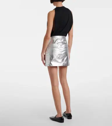 Junya Watanabe Metallic-effect cotton miniskirt | Thumbnail 3 Junya Watanabe Metallic-effect cotton miniskirt | Thumbnail 3