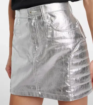 Junya Watanabe Metallic-effect cotton miniskirt | Thumbnail 4 Junya Watanabe Metallic-effect cotton miniskirt | Thumbnail 4
