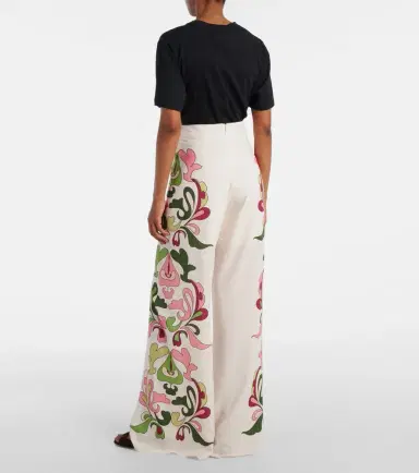 ADRIANA DEGREAS Inamorata printed high-rise wide-leg pants | Thumbnail 2 ADRIANA DEGREAS Inamorata printed high-rise wide-leg pants | Thumbnail 2