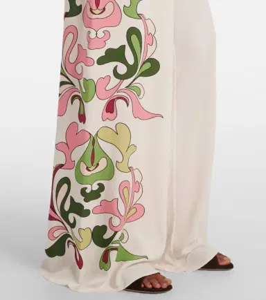 ADRIANA DEGREAS Inamorata printed high-rise wide-leg pants | Thumbnail 3 ADRIANA DEGREAS Inamorata printed high-rise wide-leg pants | Thumbnail 3