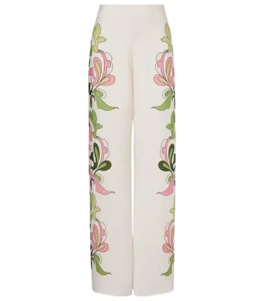 ADRIANA DEGREAS Inamorata printed high-rise wide-leg pants | Thumbnail 1 ADRIANA DEGREAS Inamorata printed high-rise wide-leg pants | Thumbnail 1