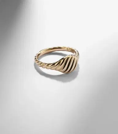 David Yurman Sculpted Cable 18kt gold pinky ring | Thumbnail 5 David Yurman Sculpted Cable 18kt gold pinky ring | Thumbnail 5