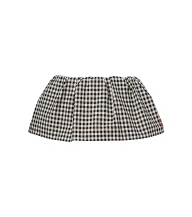 Miu Miu Bubble gingham cotton miniskirt | Thumbnail 1 Miu Miu Bubble gingham cotton miniskirt | Thumbnail 1