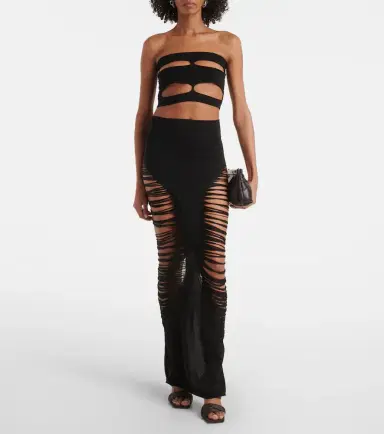 Rick Owens Cutout strapless wool top | Thumbnail 3 Rick Owens Cutout strapless wool top | Thumbnail 3