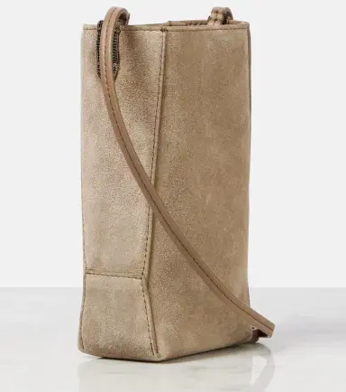 Brunello Cucinelli Mini suede crossbody bag | Thumbnail 2 Brunello Cucinelli Mini suede crossbody bag | Thumbnail 2