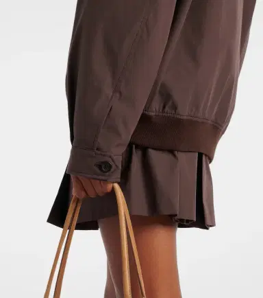 Miu Miu Logo cotton-blend blouson | Thumbnail 4 Miu Miu Logo cotton-blend blouson | Thumbnail 4