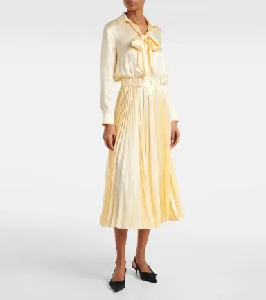Balenciaga Bow-detail silk satin midi dress | Thumbnail 4 Balenciaga Bow-detail silk satin midi dress | Thumbnail 4