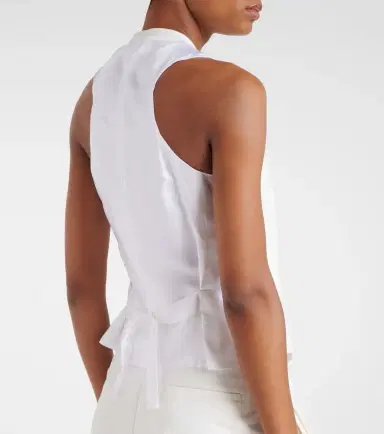Victoria Beckham Tie-detail vest | Thumbnail 5 Victoria Beckham Tie-detail vest | Thumbnail 5