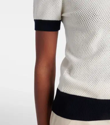 Tory Burch Open-knit polo shirt | Thumbnail 4 Tory Burch Open-knit polo shirt | Thumbnail 4