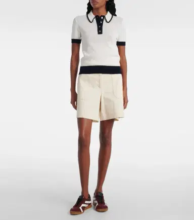 Tory Burch Open-knit polo shirt | Thumbnail 6 Tory Burch Open-knit polo shirt | Thumbnail 6