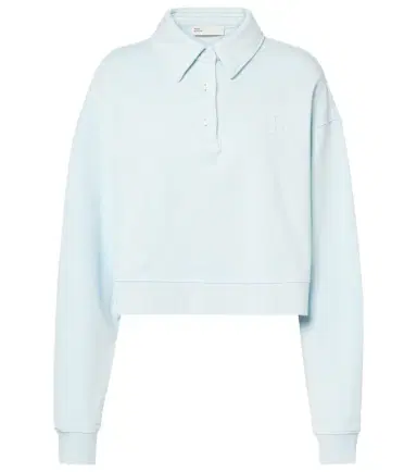 Tory Burch Cotton terry polo sweater | Thumbnail 1 Tory Burch Cotton terry polo sweater | Thumbnail 1