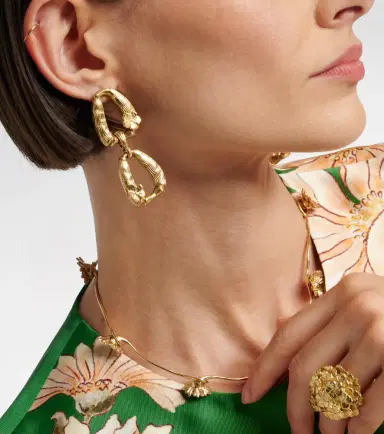 Alemais Alémais Team Spirit gold-plated drop earrings | Thumbnail 5 Alemais Alémais Team Spirit gold-plated drop earrings | Thumbnail 5