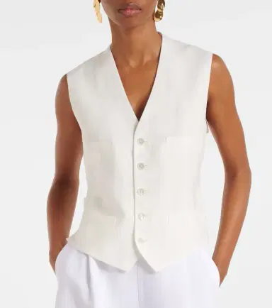 Ralph Lauren Collection Jaiden linen vest | Thumbnail 4 Ralph Lauren Collection Jaiden linen vest | Thumbnail 4