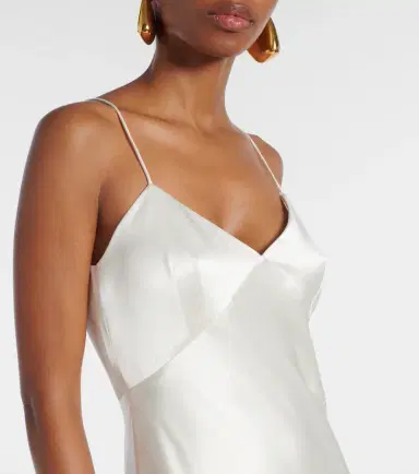 Max Mara Silk satin gown | Thumbnail 4 Max Mara Silk satin gown | Thumbnail 4