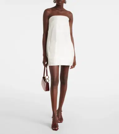 Staud Lidia silk satin minidress | Thumbnail 3 Staud Lidia silk satin minidress | Thumbnail 3