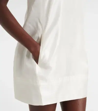 Staud Lidia silk satin minidress | Thumbnail 4 Staud Lidia silk satin minidress | Thumbnail 4