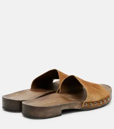Miu Miu Logo faded suede mules | Thumbnail 2 Miu Miu Logo faded suede mules | Thumbnail 2