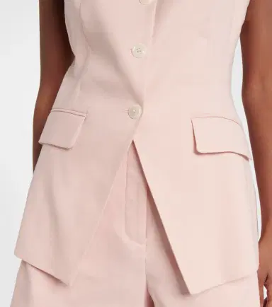 Veronica Beard Lois linen-blend vest | Thumbnail 2 Veronica Beard Lois linen-blend vest | Thumbnail 2