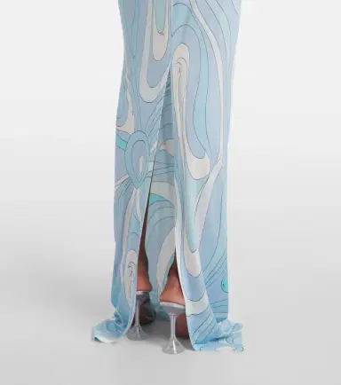 PUCCI Marmo halterneck satin jersey maxi dress | Thumbnail 6 PUCCI Marmo halterneck satin jersey maxi dress | Thumbnail 6