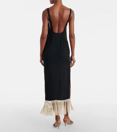 Taller Marmo Palermo fringed maxi dress | Thumbnail 2 Taller Marmo Palermo fringed maxi dress | Thumbnail 2