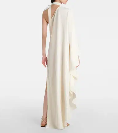 Taller Marmo Bolkan Garden feather-trimmed maxi dress | Thumbnail 5 Taller Marmo Bolkan Garden feather-trimmed maxi dress | Thumbnail 5