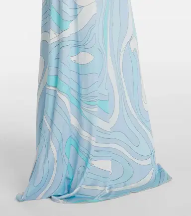 Pucci Marmo high-rise satin jersey maxi skirt | Thumbnail 2 Pucci Marmo high-rise satin jersey maxi skirt | Thumbnail 2