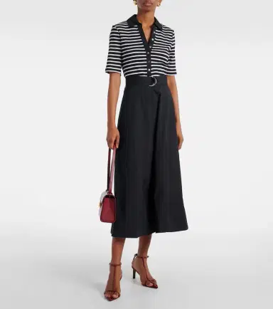Veronica Beard Delise striped cotton-blend midi dress | Thumbnail 3 Veronica Beard Delise striped cotton-blend midi dress | Thumbnail 3