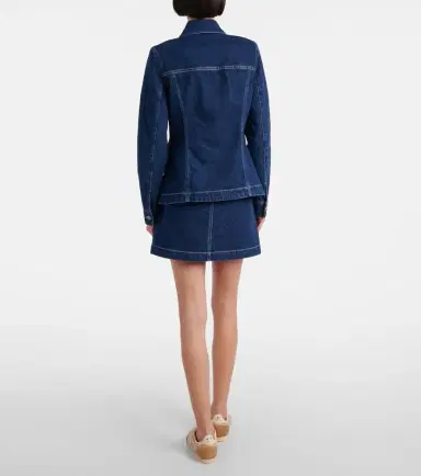 Veronica Beard Alfie denim jacket | Thumbnail 3 Veronica Beard Alfie denim jacket | Thumbnail 3