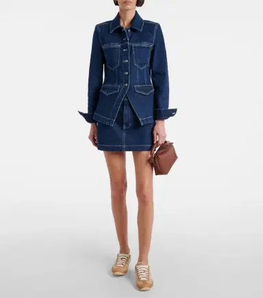 Veronica Beard Alfie denim jacket | Thumbnail 5 Veronica Beard Alfie denim jacket | Thumbnail 5