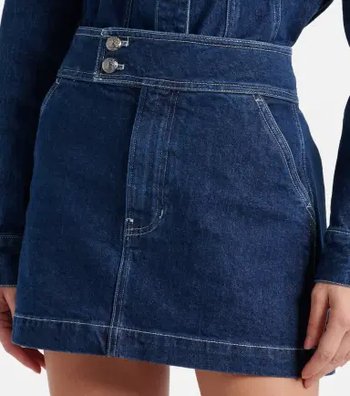 Veronica Beard Bowen denim miniskirt | Thumbnail 4 Veronica Beard Bowen denim miniskirt | Thumbnail 4
