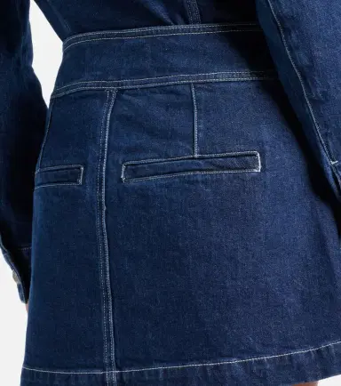 Veronica Beard Bowen denim miniskirt | Thumbnail 5 Veronica Beard Bowen denim miniskirt | Thumbnail 5