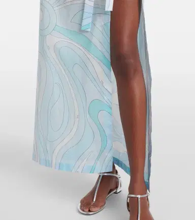 Pucci Marmo cotton muslin beach cover-up | Thumbnail 2 Pucci Marmo cotton muslin beach cover-up | Thumbnail 2
