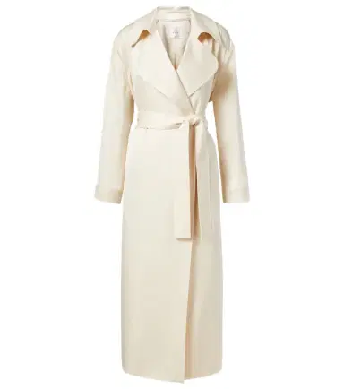 Leset Barb satin trench coat | Thumbnail 1 Leset Barb satin trench coat | Thumbnail 1