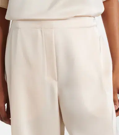 Leset Barb pleated high-rise satin pants | Thumbnail 2 Leset Barb pleated high-rise satin pants | Thumbnail 2