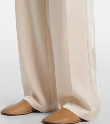 Leset Barb pleated high-rise satin pants | Thumbnail 4 Leset Barb pleated high-rise satin pants | Thumbnail 4