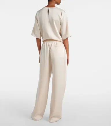 Leset Barb pleated high-rise satin pants | Thumbnail 5 Leset Barb pleated high-rise satin pants | Thumbnail 5